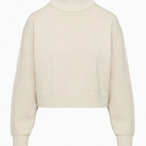 Cream Turtleneck Sweater